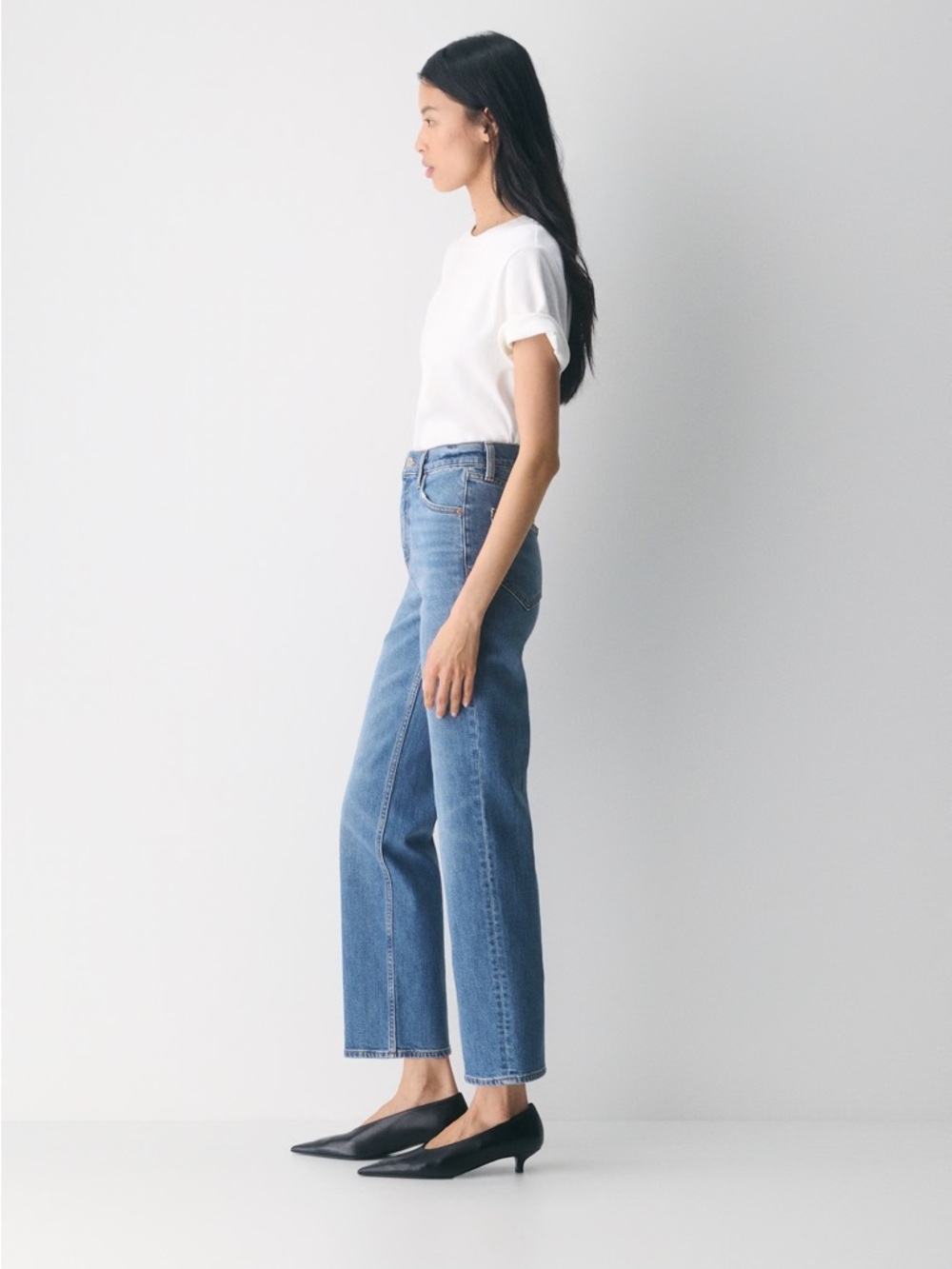 Aritzia Denim Forum Light Blue High-Rise Jeans - Picture 9 of 14